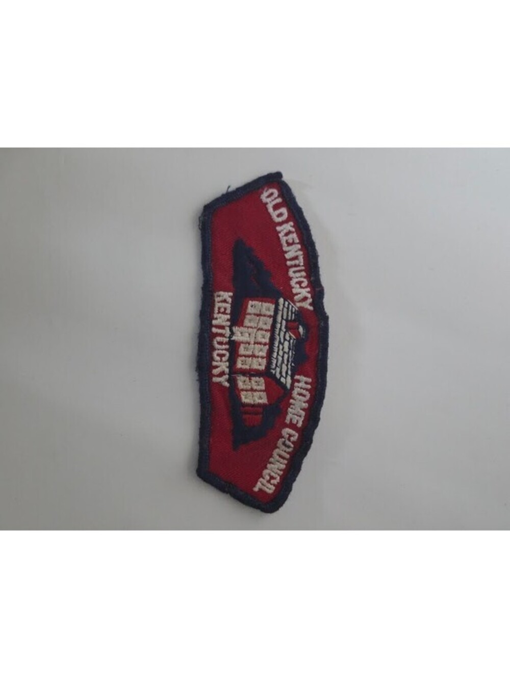 Vintage Boy Scouts Council Shoulder Patch Red White Black Lodge Arrowhead